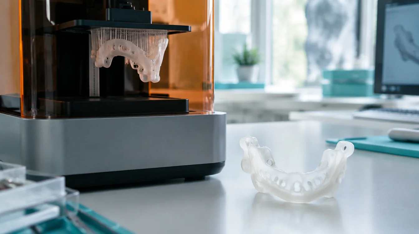 A custom craniofacial guide is 3D-printed